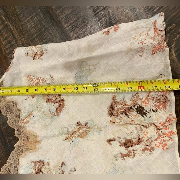 Soma Linen Floral Camisole NWT Cami Chico’s Size 3 Asian Print Kyoto Sky XL 16 - Picture 5 of 6